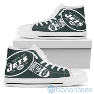Straight Outta Fans New York Jets High Top Shoes Product Photo