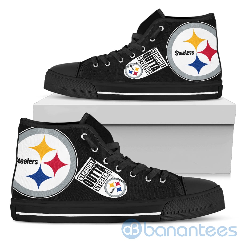 Straight Outta Fans Pittsburgh Steelers High Top Shoes