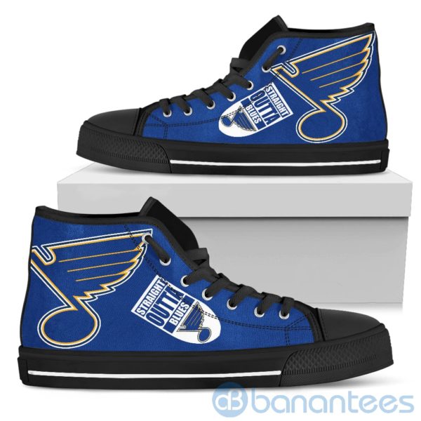 Straight Outta Fans St. Louis Blues High Top Shoes Product Photo