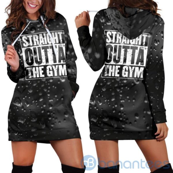 Straight Outta The Gym Hoodie Dress For Women Product Photo