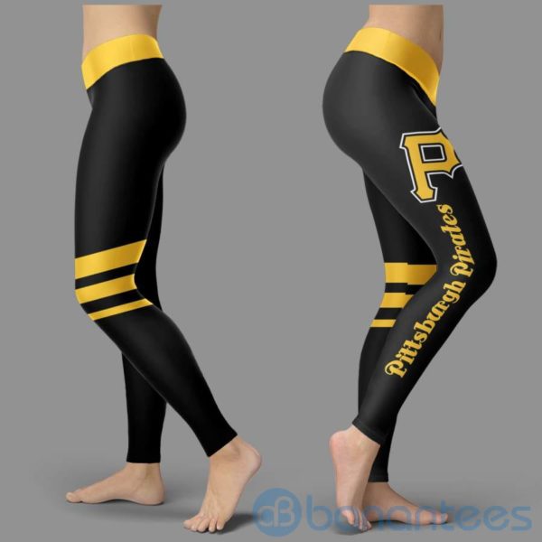 Striped Styple Pittsburgh Pirates Leggings For Women Product Photo