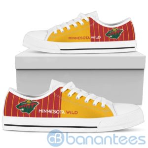Stripes style For Fans Minnesota Wild Fans Low Top Shoes Product Photo