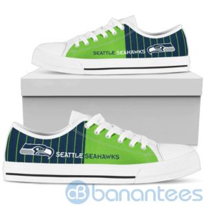 Stripes style For Fans Seattle Seahawks Fans Low Top Shoes Product Photo