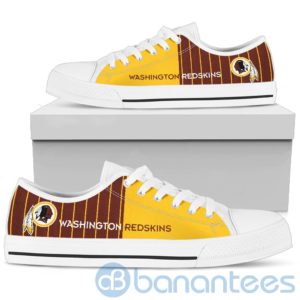 Stripes style For Fans Washington Redskins Fans Low Top Shoes Product Photo