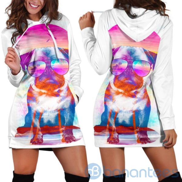 Summer Pug Hoodie Dress For Women Product Photo