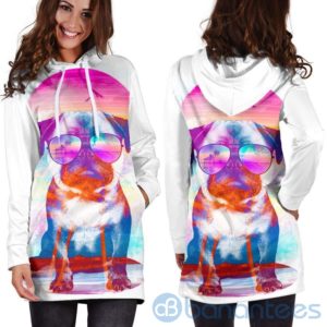 Summer Pug Hoodie Dress For Women Product Photo