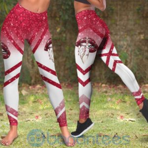 Tampa Bay Buccaneers Leggings And Criss Cross Tank Top For Women Product Photo
