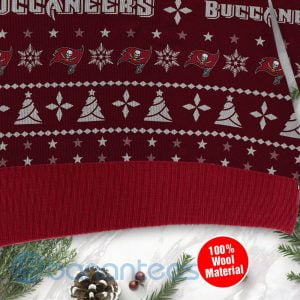 Tampa Bay Buccaneers Santa Claus In The Moon Ugly Christmas 3D Sweater Product Photo