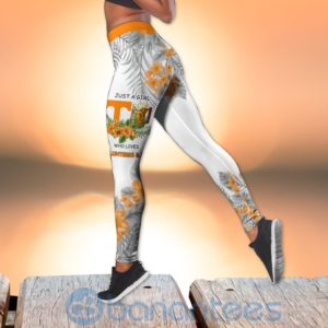 Tennessee Volunteers Girl Leggings And Criss Cross Tank Top For Women Product Photo