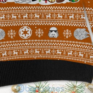 Texas Longhorns Star Wars Ugly Christmas 3D Sweater Product Photo