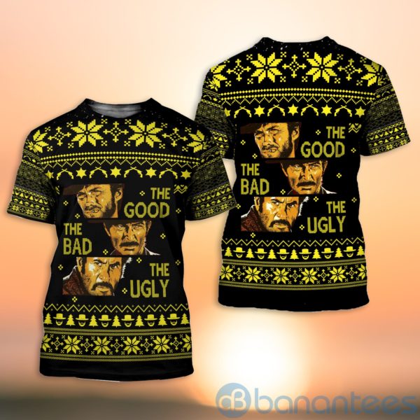 The Good, the Bad and the Ugly Christmas All Over Printed 3D Shirt Product Photo