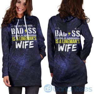 The Lineman's Wife Hoodie Dress For Women Product Photo