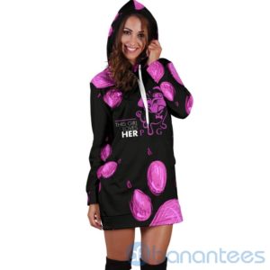 This Girl Loves Her Pug Hoodie Dress For Women Product Photo