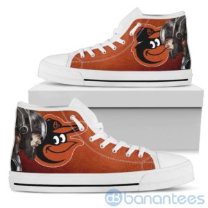 Thor Head With Logo Of Baltimore Orioles High Top Shoes Product Photo