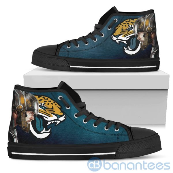 Thor Head With Logo Of Jacksonville Jaguars High Top Shoes Product Photo