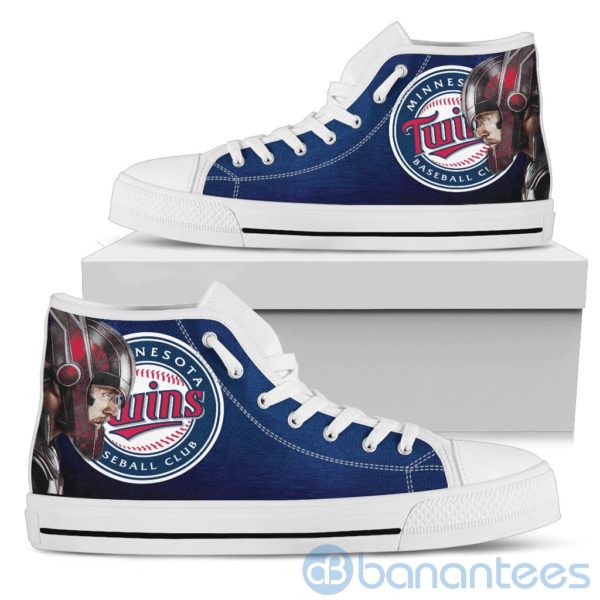 Thor Head With Logo Of Minnesota Twins High Top Shoes Product Photo