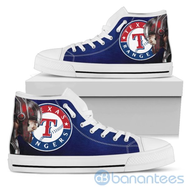 Thor Head With Logo Of Texas Rangers High Top Shoes Product Photo