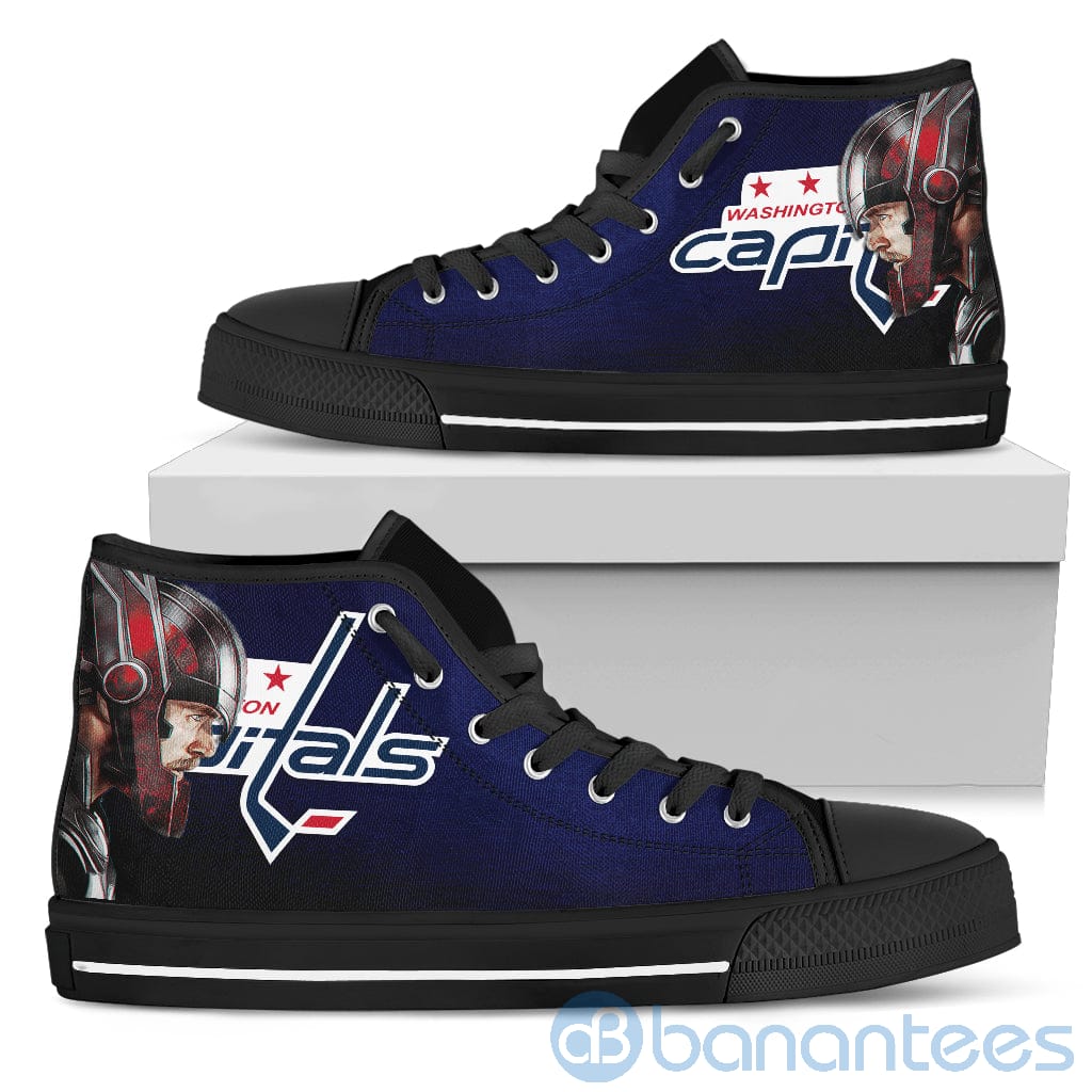 Thor Head With Logo Of Washington Capitals High Top Shoes