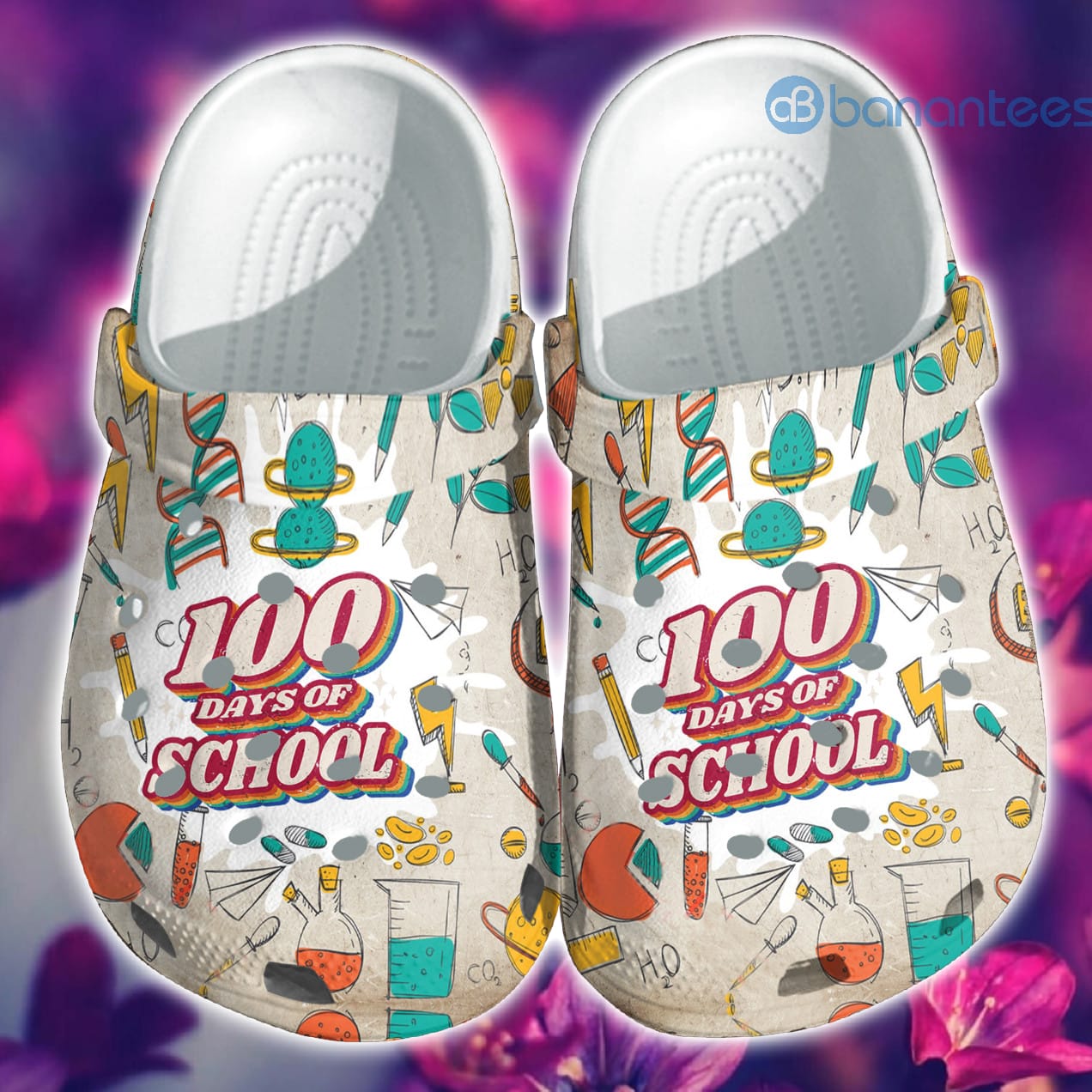 Thunder 100 Days Of Schoolleopard Clog Shoes For Men And Women