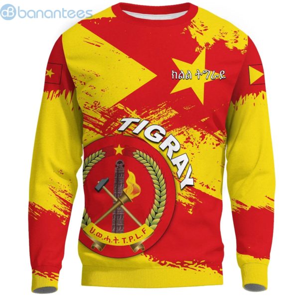 Tigray Tigray People's Liberation Front Flag Brush All Over Printed 3D Sweatshirt Product Photo