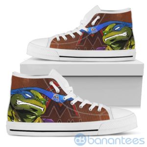 Ugly Tutle And Logo Of Miami Marlins Ninja High Top Shoes Product Photo