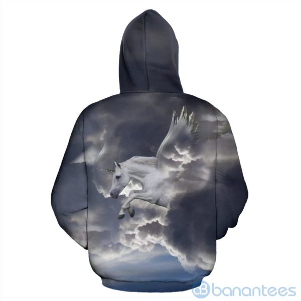 Unicorn in the Clouds All Over Printed 3D Hoodie Product Photo
