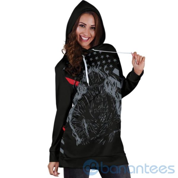 US Firefighter Hoodie Dress For Women Product Photo