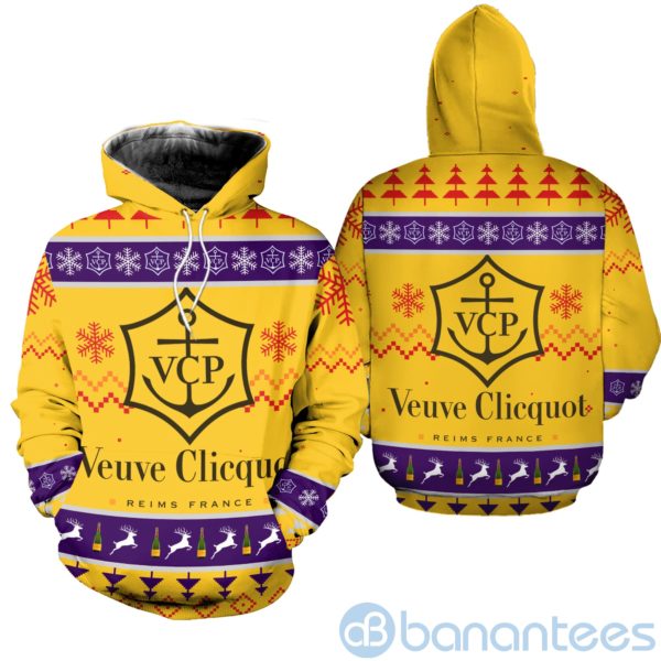 Veuve Clicquot Ugly Christmas All Over Printed 3D Shirt Product Photo