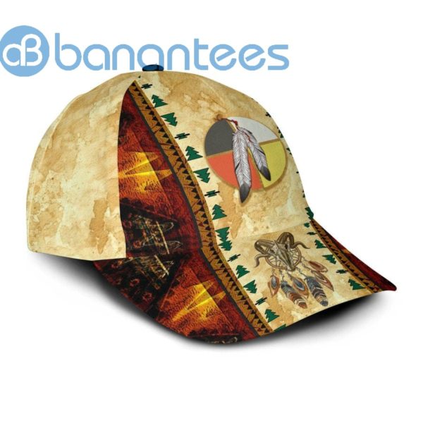 Vintage Retro Native Americans Pattern Printed Cap Product Photo