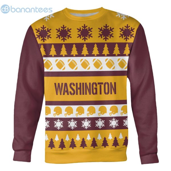 Washington Football Ugly Christmas All Over Printed 3D Sweatshirt Product Photo