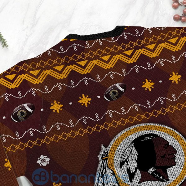 Washington Redskins American Football Black Ugly Christmas 3D Sweater Product Photo