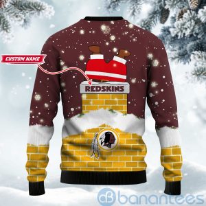 Washington Redskins Santa Claus Custom Name Personalized 3D Ugly Christmas 3D Sweater Product Photo