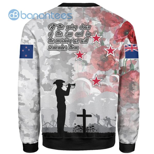 We Will Remember Them New Zealand Anzac All Over Printed 3D Sweatshirt Product Photo