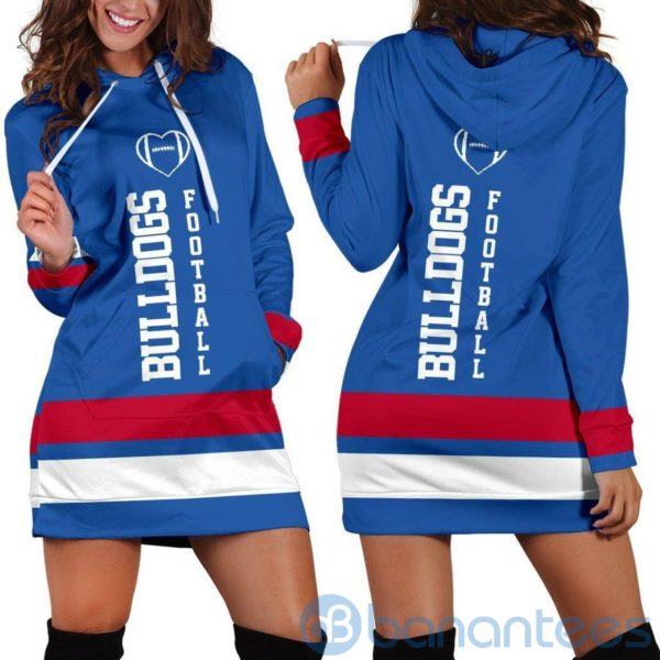 Western Football Hoodie Dress For Women Product Photo