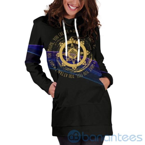 What You Think Hoodie Dress For Women Product Photo