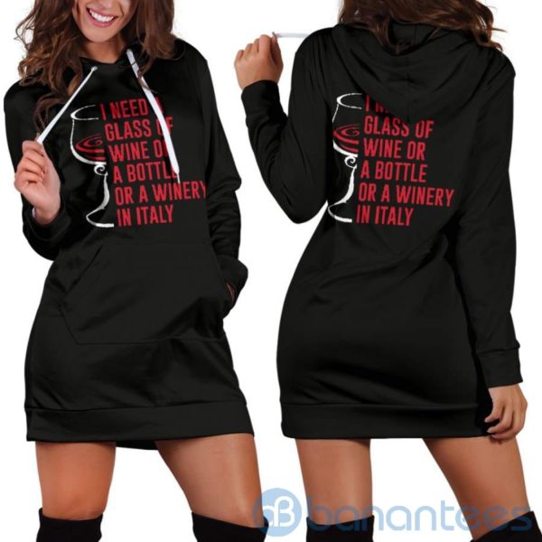 Winery In Italy Hoodie Dress For Women Product Photo