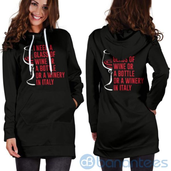 Winery In Italy Hoodie Dress For Women Product Photo