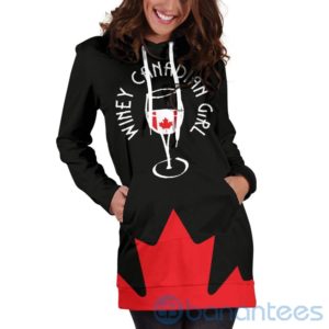 Winey Canadian Girl Hoodie Dress For Women Product Photo