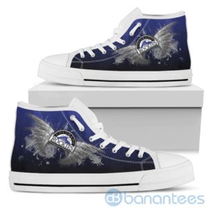 Wings Pattern And Logo Of Colorado Rockies High Top Shoes Product Photo