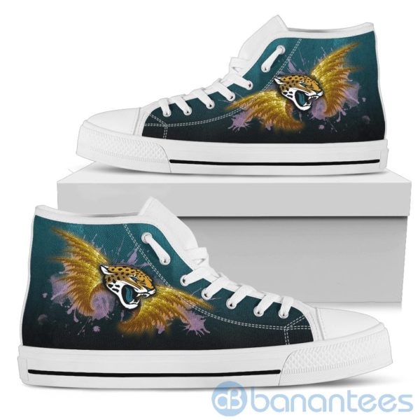 Wings Pattern And Logo Of Jacksonville Jaguars High Top Shoes Product Photo