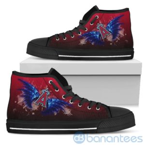 Wings Pattern And Logo Of Los Angeles Angels High Top Shoes Product Photo