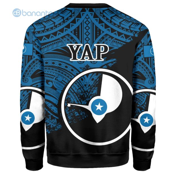 Yap Polynesian Circle Tattoo Pattern All Over Printed 3D Sweatshirt Product Photo
