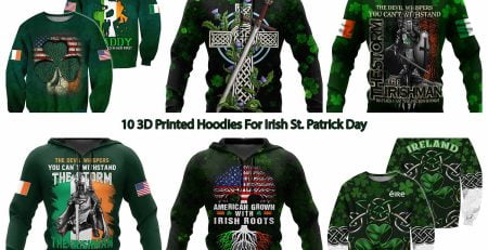 10 3D Printed Hoodies For Irish St. Patrick Day