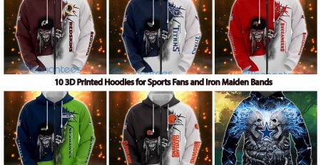 10 3D Printed Hoodies for Sports Fans and Iron Maiden Bands