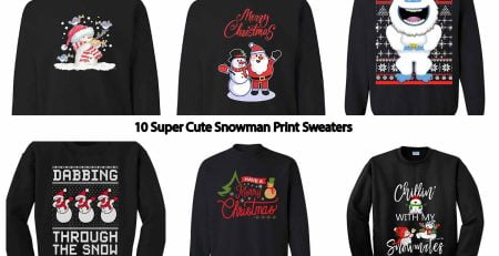 10 Super Cute Snowman Print Sweaters