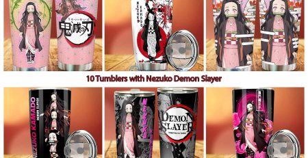 10 Tumblers with Nezuko Demon Slayer