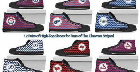 12 Pairs of High-Top Shoes for Fans of The Chevron Striped