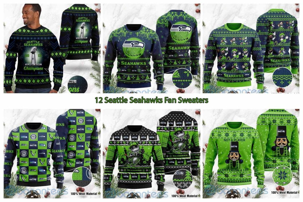 12 Seattle Seahawks Fan Sweaters