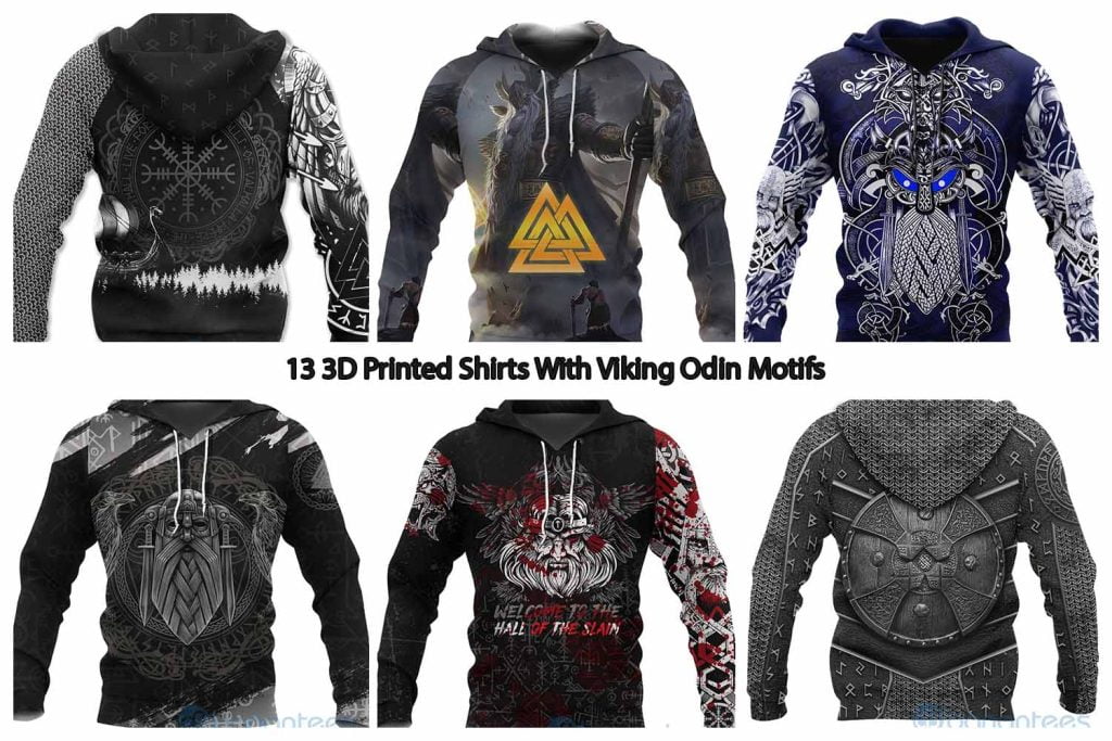 13 3D Printed Shirts With Viking Odin Motifs