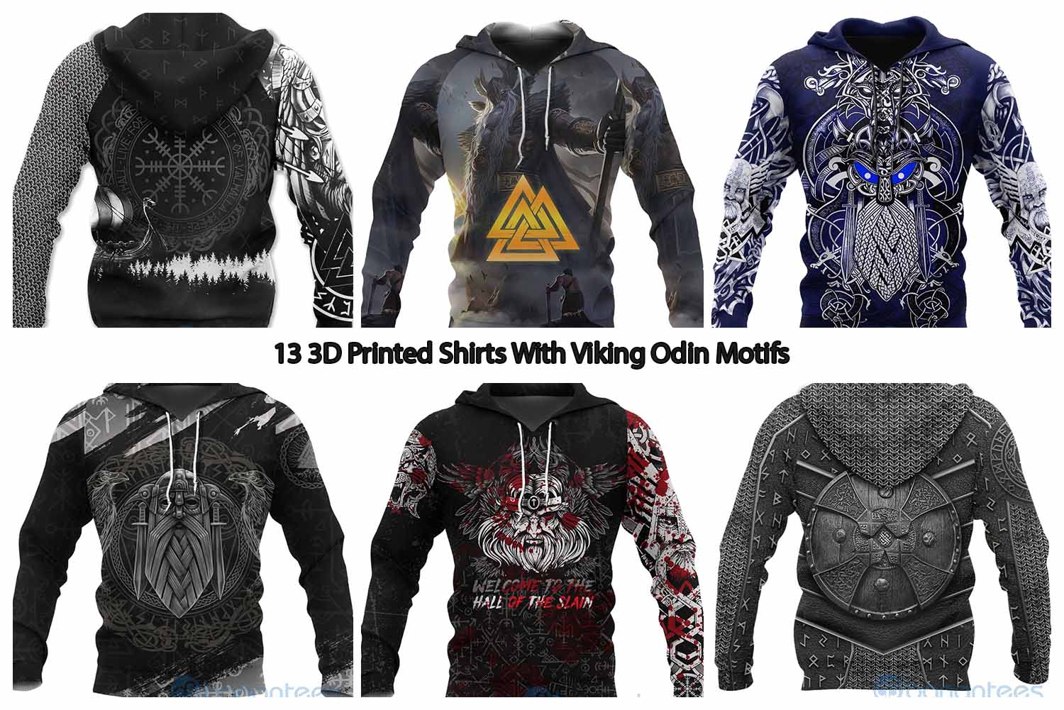 13 3D Printed Shirts With Viking Odin Motifs